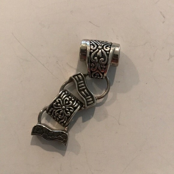 Deadstock Vintage Sarda 925 Sterling Silver Pendant New Old Stock Movement Flex - Picture 7 of 8